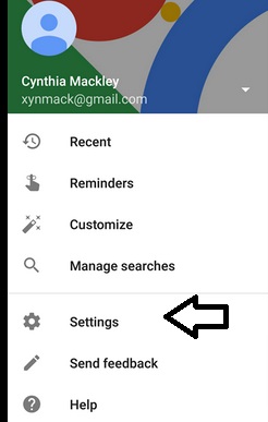 Google Option Menu Setup google–menu-settings – Cyn Mackley